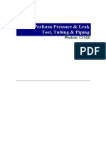 Instr 12306 Perform Pressure & Leak Test, Tubing & Piping