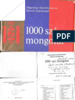 Magyar Mongol Tarsalgas, 1000 Szo Mongolul