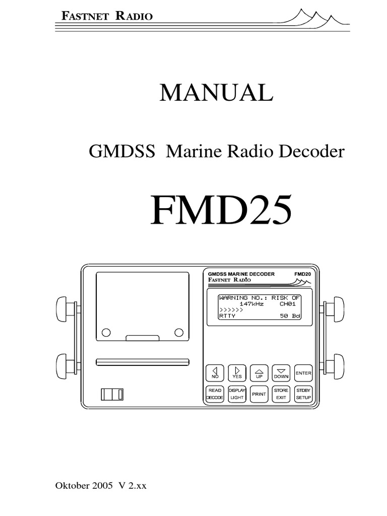 FMD25 Manual PDF Radio Frequency Modulation