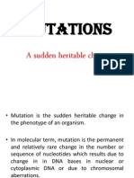 Mutations: A sudden heritable change