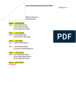 Didactic Schedule Rotation #4