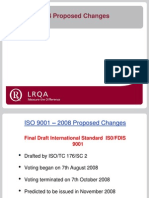 ISO9001 2008 Changes Presentation MSBSKAA0072 Rev 0