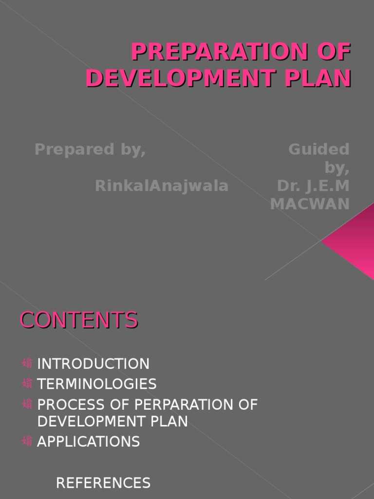 Draft Development Plan Preparation Guide | PDF | Government | Justice