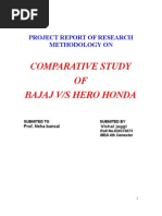 Download bajaj vs hero honda project report by amanjaggi1 SN19013553 doc pdf