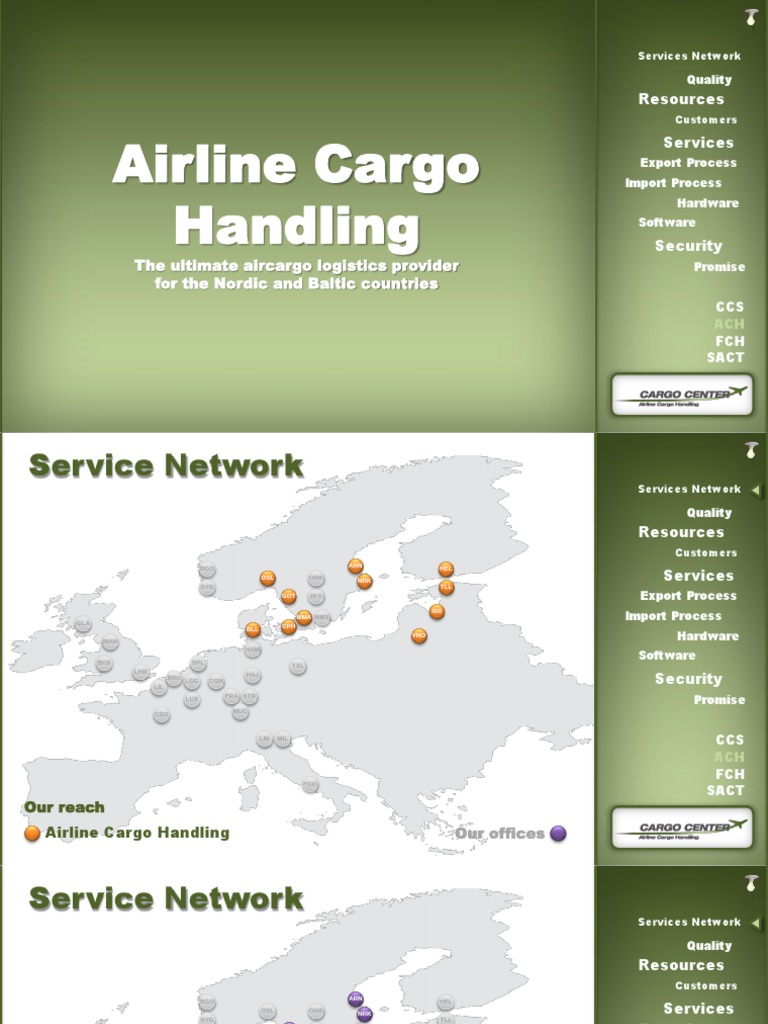 Air Cargo Handling Services Overview | PDF | Cargo | Airport