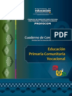 CUADERNO DE CONCRECION PRIMARIA COMUNITARIA VOCAIONAL PROFOCOM BOLIVIA