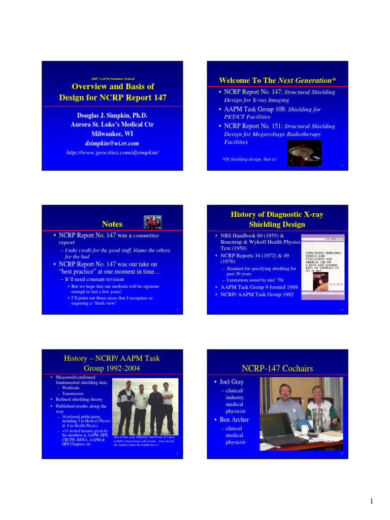 Simp Kin Radiation Shielding PDF Medical Physics Radiation Protection