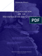 Fundamentación de la Metafísica de las Costumbres