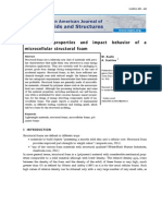 Mechanical Properties and Impact Behavior of A Structural Foam