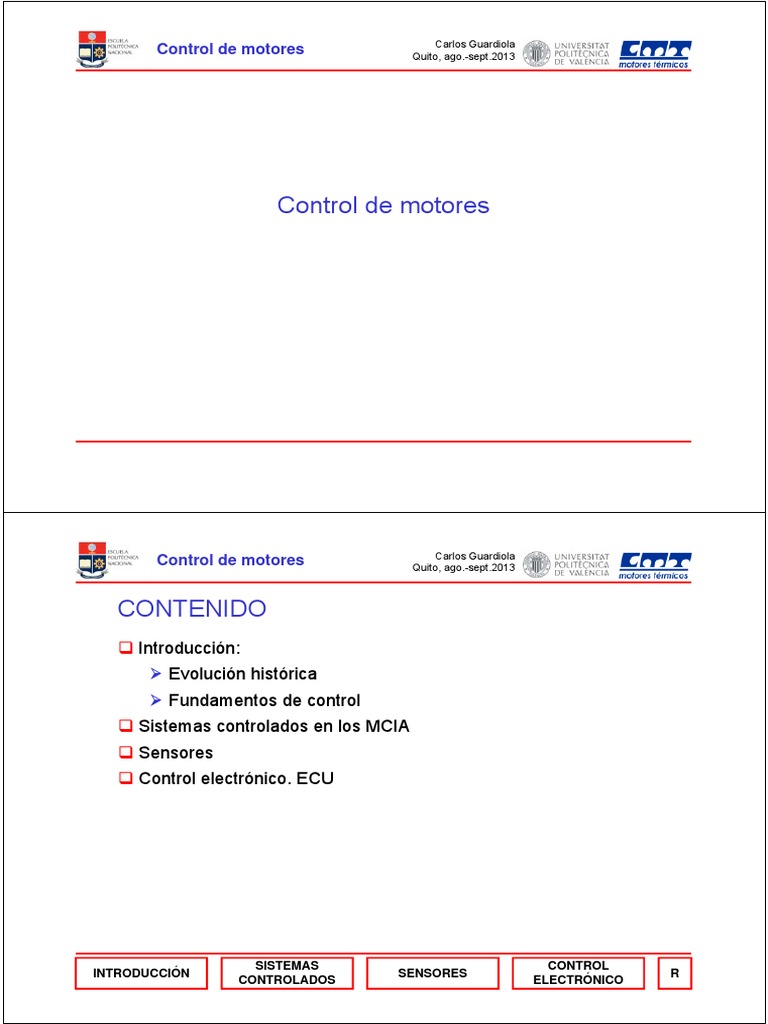 Control de Motores | PDF | Turbocompresor | Electrónica
