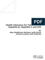 Health Clearance For Tuberculosis, Hepatitis B, Hepatitis C and HIV