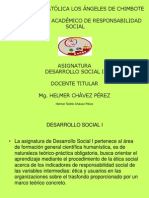 Presentación Asignatura Desarrollo Social I