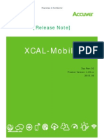 Xcal-Mobile Release Note v4 5 XX - Rev3 - 130620