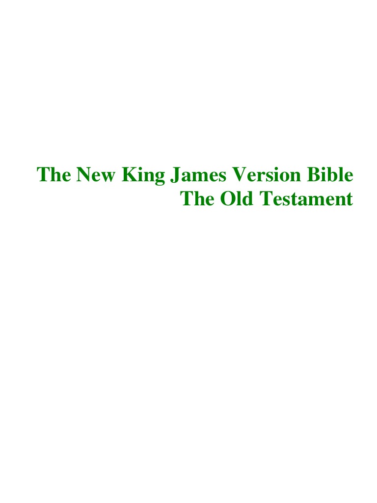 The New King James Version Bible | PDF | Business