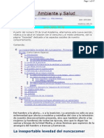 Vivat Academia - Junio 2002. Nº 36 - Ambiente y Salud - La insoportable levedad del nuncacomer. Primera Parte Santas y Brujas (Carlos Gamero Esparza)