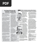 For an Open Process for Selection of Chancellor 