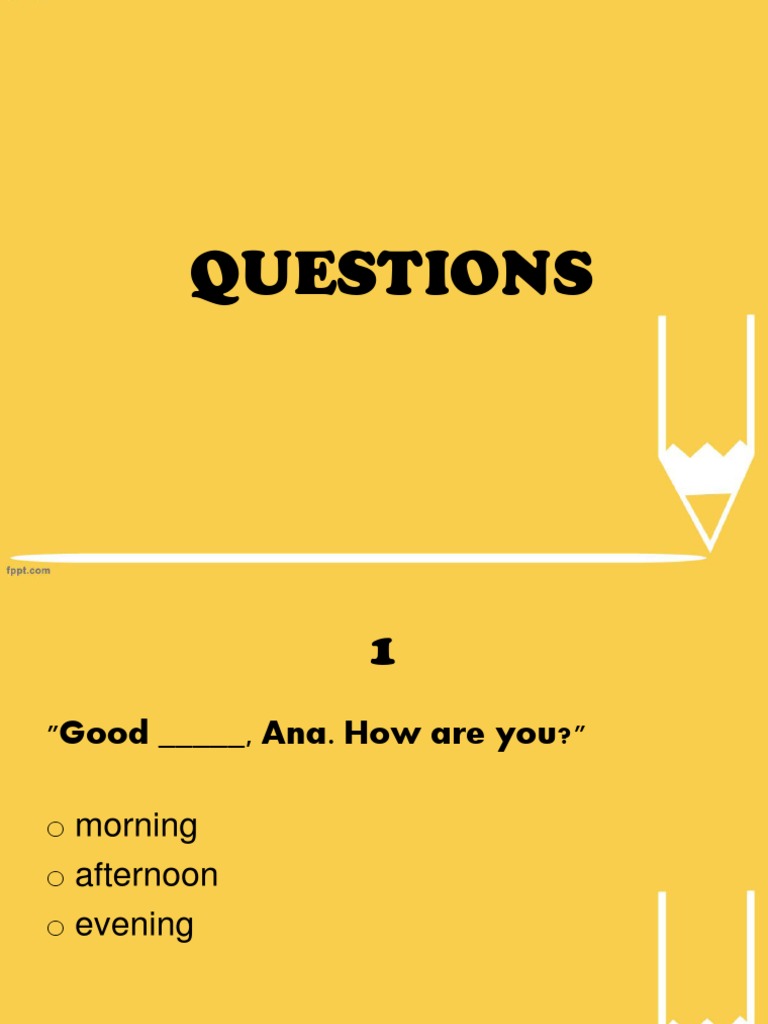 English Conversation Practice Questions | PDF