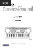 Casio CTK541 Service Manual