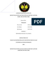 Kel 8 Rombel 4 Jumat Menentukan Populasi Ikan Dengan Metode Capture Mark Recapture (CMR)