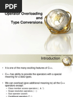 7) Operator Overloading and Type Conversions