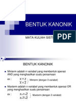 Pertemuan 7 (BENTUK KANONIK)