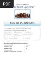 POF scuola secondaria di I° grado Alberto da Giussano 13-14