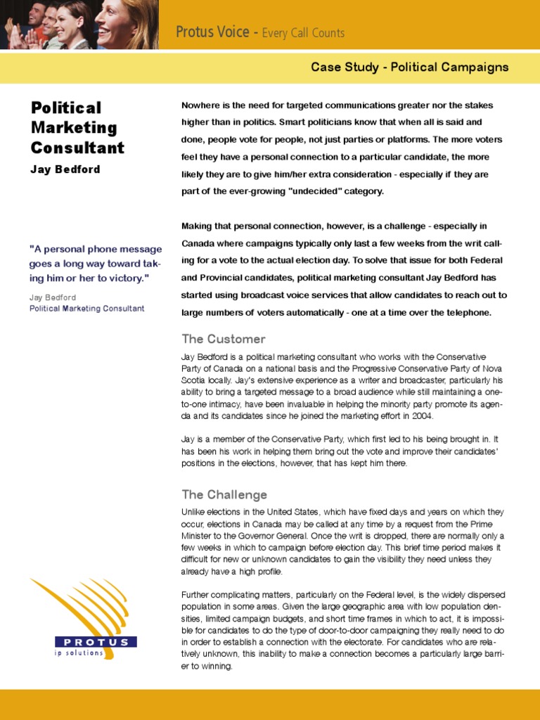 CaseStudy Voice Political | PDF | Political Campaigns | Voicemail