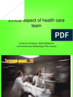 Ethical Aspect of Health Care Team