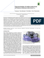 Isolation and Characterization of Anthocyanins From Blue-Fleshed Potatoes (Solanum Tuberosum L.)