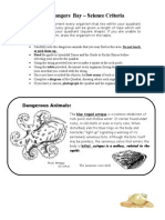 Bushrangers Bay - Science Criteria: Dangerous Animals