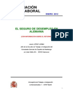 2012 Seguros de Desempleo en Alemania