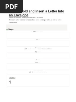 How to Fold and Insert a Letter Into an Envelope
