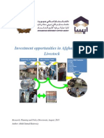 Investment Opportunities in Afghan Dairy Livestock