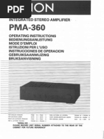 Download Denon Pma-360 User Guide by Rosevere SN190232545 doc pdf