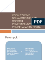 Kognitivisme, Behaviorsime Dan Contoh Penerapannya Dalam Pembelajaran