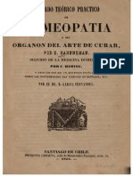 Tratado Teórico Práctico de Homeopatía. El Horganón Del Arte de Curar