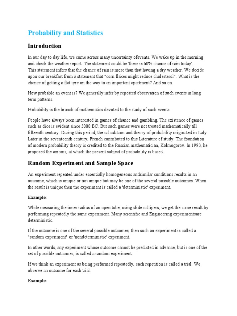 Understanding Probability and Statistics | PDF