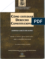 Como Estudiar Derecho Constitucional Domingo Garcia Belaunde