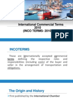 International Commercial Terms 2010 (INCO TERMS-2010)