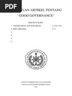 Download Kumpulan Artikel Good Governance by Mada Adi SN190258302 doc pdf