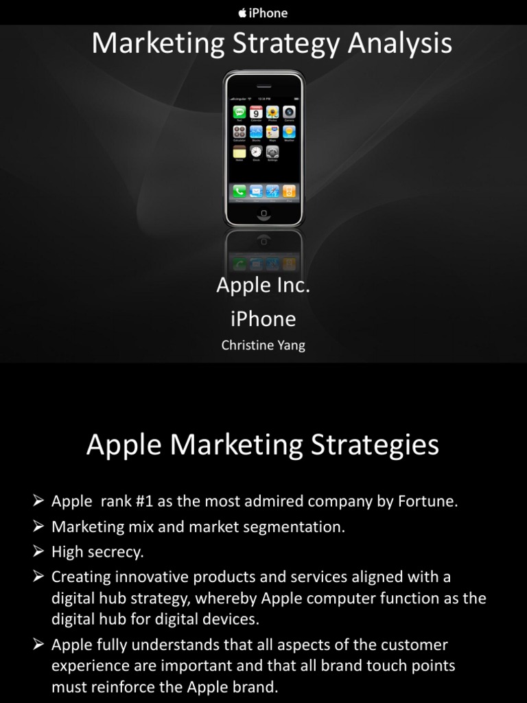 Apple Iphone Marketing Strategy Analysis PDF Apple Inc. I Phone