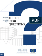 The Echr IN 50 Questions: European Court of Human Rights