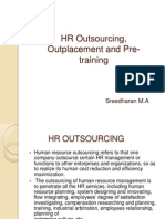 HR Outsourcing, Outplacement and Pre - Training