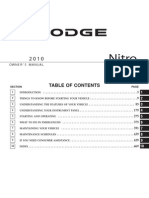 2010 Nitro OM 2nd Owners Manual