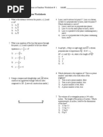 High School Geometry Practice Test | PDF