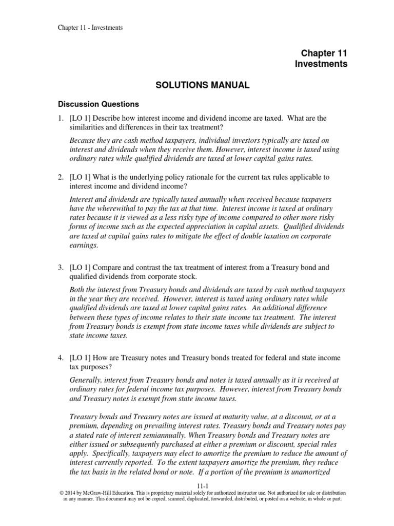 Solution Manual For Federal Taxation 2015