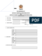 Companies Notice of Address Form 17 (Cpc Version 2)