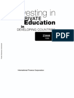 CFI-BM-1999-Investing in Private Education in Developing Countries