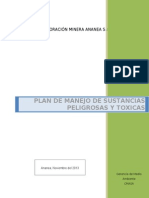 Anexo IV. Plan de Manejo de Sustancias Peligrosas y Toxicas