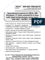 Download 6 - Sw - Ncct ASP Net Project Titles 2009 - 2010 - Latest New Innovative by esskayn16936 SN19029316 doc pdf